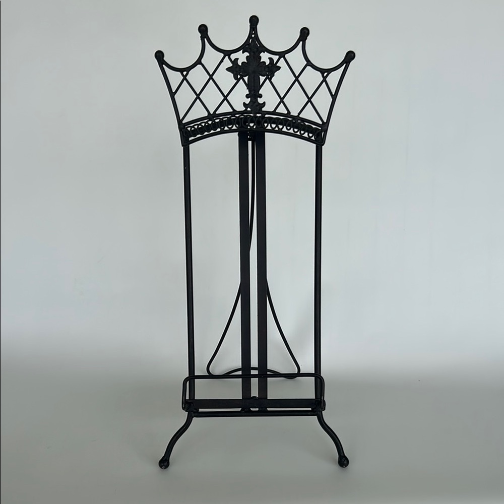 Freestanding Wrought Iron Picture Frame Easel Stand